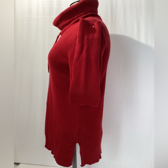Lauren Ralph Lauren Sweater Size M Color Red 100% Cotton Knit Long Sleeves - Picture 6 of 12